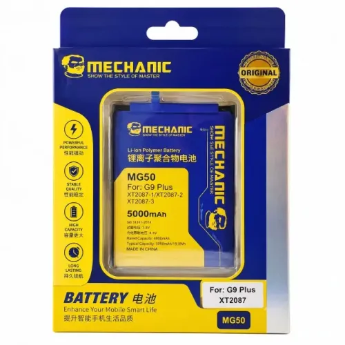 Bateria Mechanic Mg50 Para Motorola G9 Plus Xt2087 5000mah Nova Lacrado