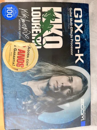 Pedaleira Zoom G1Xon para Guitarra - Estado de Nova, Pouquíssimo Uso