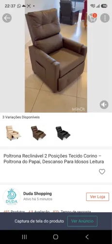 Poltrona reclinável