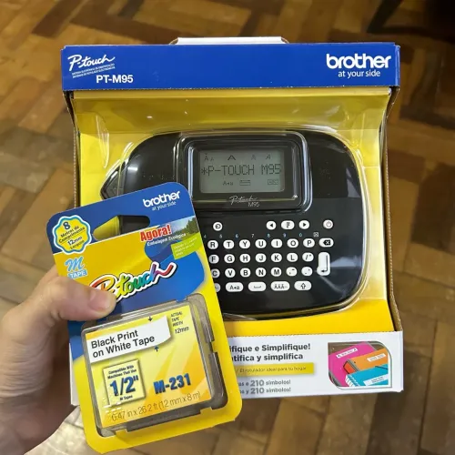 Rotuladora Brother P-Touch PT-M95 Nova Lacrada + Fita Original