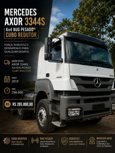 Mercedes Axor 3344S 6x4 Bug Pesado