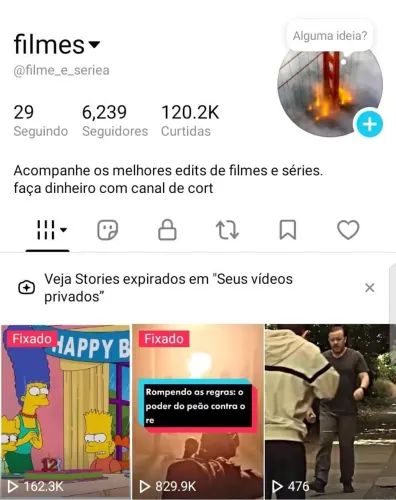 Vendo essa pagina tik tok
