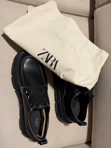 Zara sapato couro masculino 40 BR
