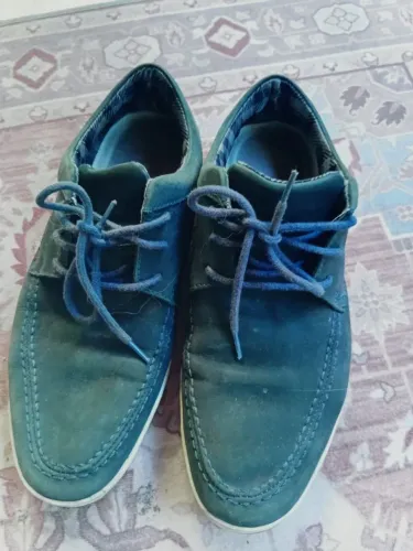 Tênis masculino n40 em camurça cor azul marinho
