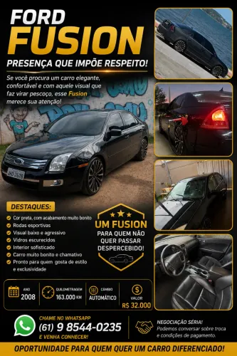 Ford Fusion SEL 2.3 16V 162cv Aut. 2008