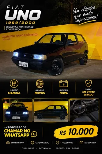 Fiat Uno Mille/ Mille EX/ Smart 2P (álcool) 2000