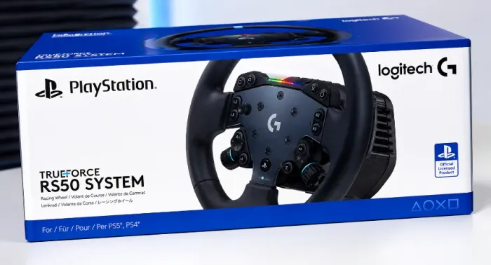 Volante Logitech G RS50 941-000265 para PS5 / PS4 / PC - Preto