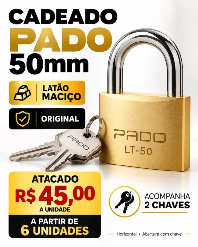 Cadeado 50mm pado maciço