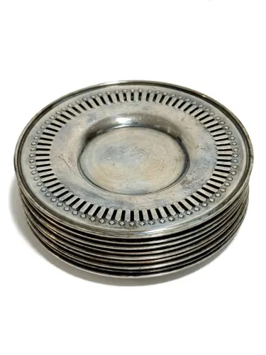 Conjunto de 6 pires prateados