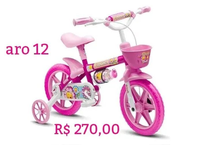 Bicicleta Feminina Infantil Aro 12 