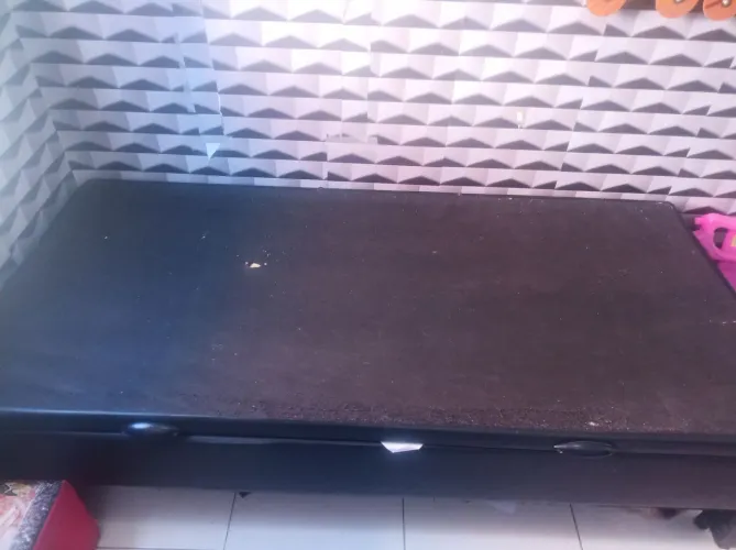 Cama de solteiro box com baú