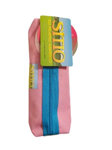 Estojo vintage Sítio do Pica Pau Amarelo, na cor rosa