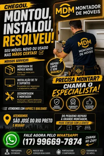 Montador de Móveis, Rio Preto e Região