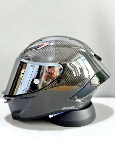 Capacete AGV Pista GP RR Black Bright Fibra Carbon (novo)