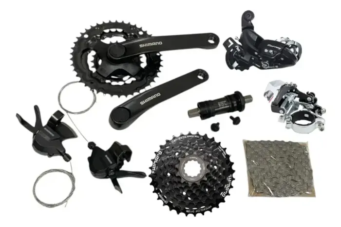 Kit Relação Shimano Tourney 3x8v 24v K7 12/32d Index (semi novo)