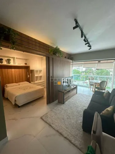 Apartamento com 1 dormitório totalmente mobiliado, 49 m² - venda por R$ 940.000 ou aluguel