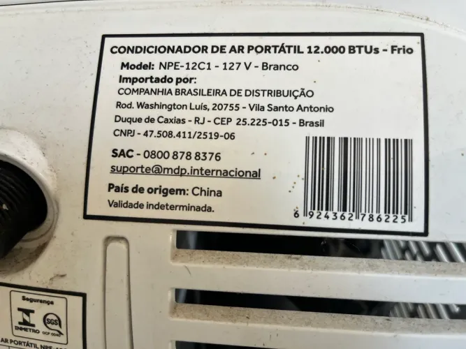 Ar condicionado portátil 127V