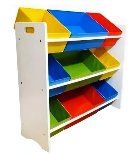 Organizador Infantil Colorido com Nichos - Super Conservado