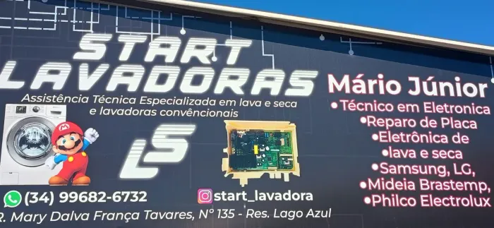 Start lavadora assistência técnica especializada em manutenção de máquinas de lavar roupas
