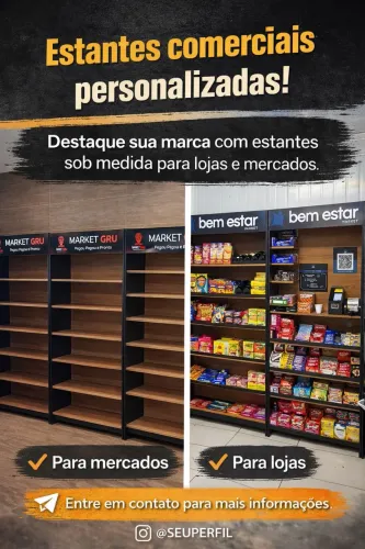 Móveis p/ Mini Mercados Autônomo MDF