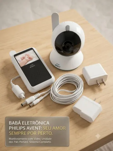 Babá Eletrônica / Monitor de Bebê Philips Avent - Excelente Estado