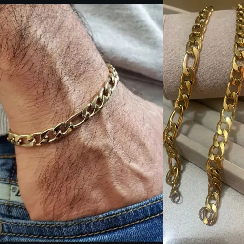 Semi joias pulseiras masculinas aço