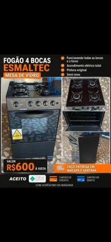 Vendo fogão funcionando perfeitamente lindo bocas e forno ok acendimento elétrico total