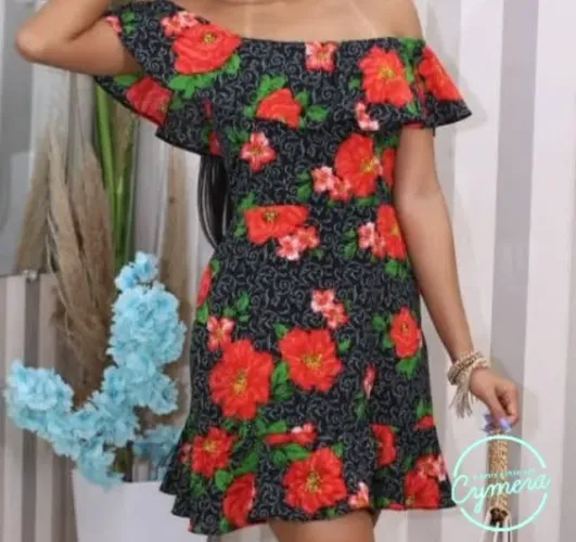 Vestido ciganinha tecido crepe tamanho M vendas em Jundiaí 