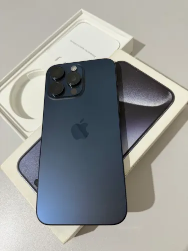 iPhone 15 Pro Max 256GB Titânio Azul - Caixa + NF - Aceito Trocas