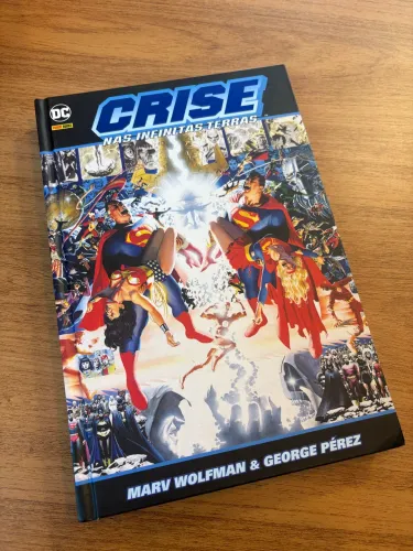 Dc comics crise nas infinitas terras capa dura panini 