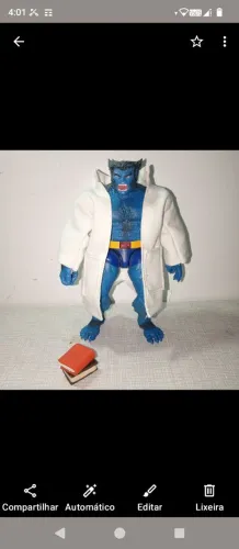 Jaleco+2 livrinhos fechados,Fera Marvel legends.