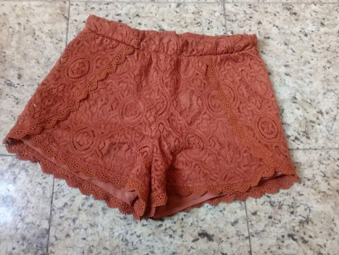 Short renda loja aquamar tamanho g