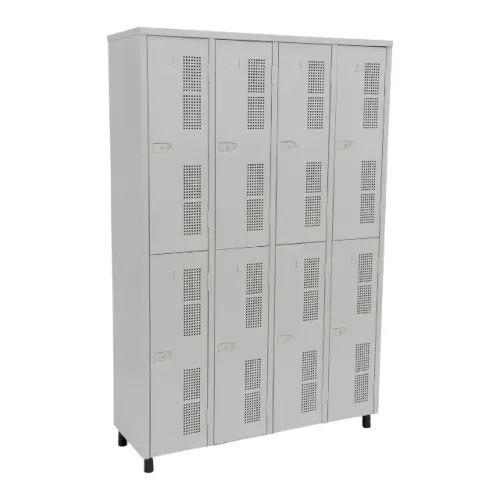 Roupeiro de Aço 8 Portas Grandes - Armário de Aço 8 Portas Grandes - Vestiário de Aço
