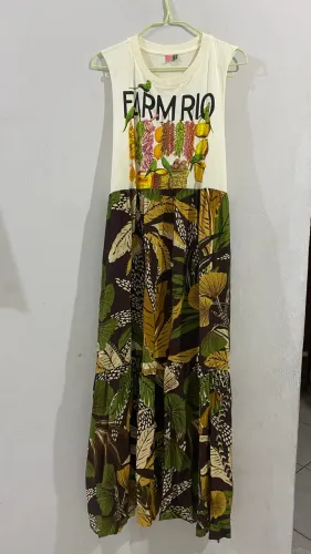 Vestido cropped farm