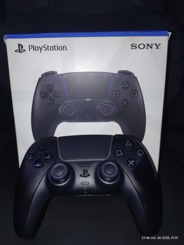 Controle PS5 DualSense Preto (Midnight Black) - Seminovos, Apenas 2 Meses de Uso!