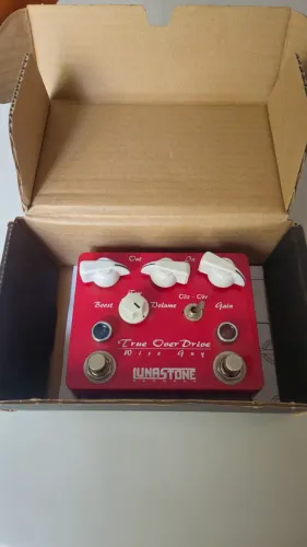 Pedal overdrive lunastone wise guy - pedal de butique raríssimo 