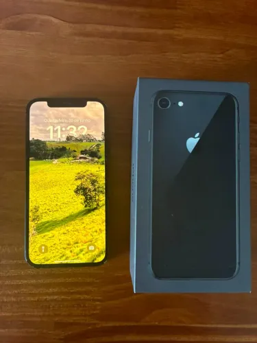 iPhone 12 64GB Preto | Sem Trincas | Com Caixa | Carregador | Face ID OK