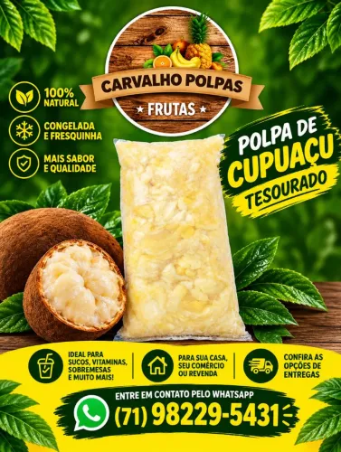 Polpa de cupuaçu tesourado 