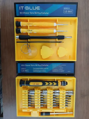 Kit chaves Torx para celular e eletrônicos It Blue