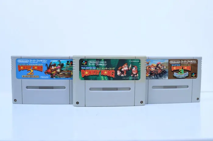 Donkey kong country coleção dkc original japan salvando SNES super famicom