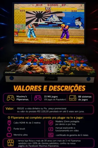 Fliperama portátil Maximus