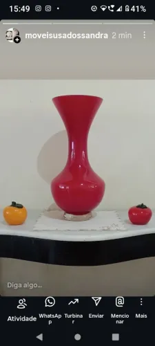 Lindo vaso em opalina