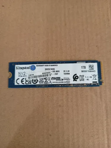 SSD Kingston 1TB M.2 2280 NVMe Pcie 3500 leitura 2100 gravação