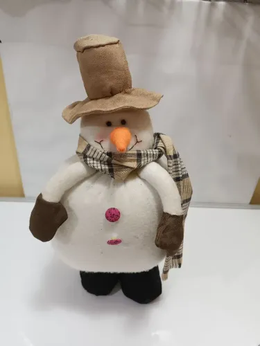 Boneco de neve artesanal
