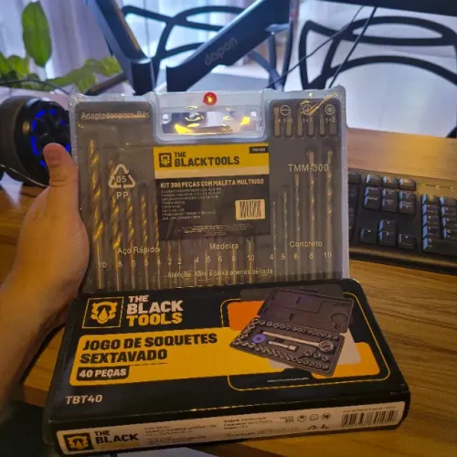 Kit Ferramentas 340 Peças | Brocas, Bits e Catraca