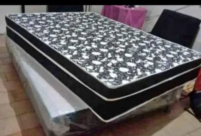 Cama BOX e UNIBOX casal D33 mola ensacada macia e reforçada na PROMOÇÃO a partir $ 640