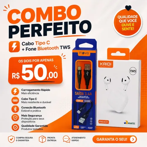 Carregador,fone