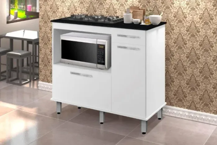 Balcão Armário P/ Cooktop 5 bocas! Frete e montagem grátis.