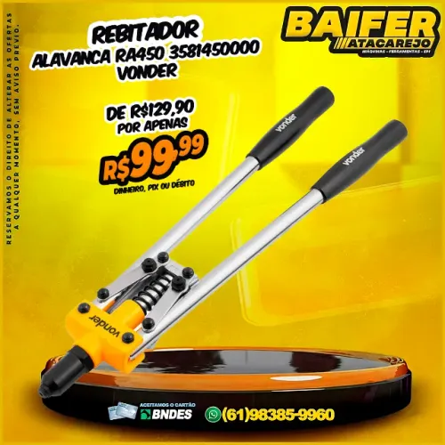 Rebitador Alavanca RA450 Vonder