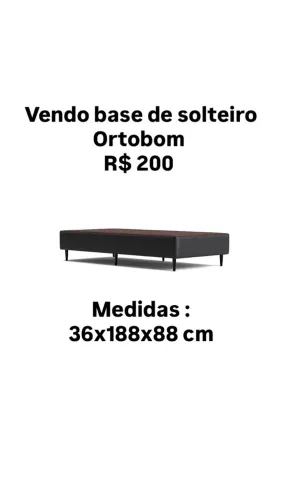 Base Cama Solteiro Ortobom